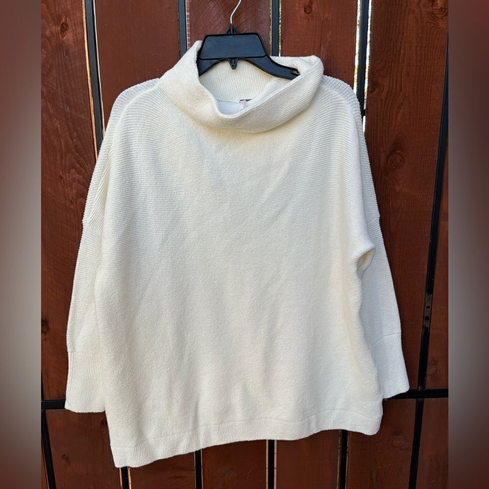 Free People Ottoman Slouchy Tunic Ecru Cream size XS NEW - Picture 2 of 8